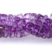 This is a Dakota Stones 4x6mm Amethyst Gemstone strand with irregular heishi beads in 15-16 inch strand.