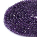 This is a Dakota Stones 4x6mm Amethyst Gemstone strand with A grade faceted rondelle beads in 15-16 inch strand.