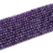 This is a Dakota Stones 4x6mm Amethyst Gemstone strand with A grade faceted rondelle beads in 15-16 inch strand.