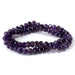 This is a Dakota Stones 5x8mm Amethyst Gemstone strand with A grade faceted rondelle beads in 15-16 inch strand.