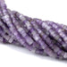 This is a Dakota Stones 6mm Amethyst Large Hole Gemstone strand with faceted hexagon beads in 8 inch strand.
