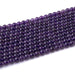 This is a Dakota Stones 6mm Amethyst Gemstone strand with A grade round beads in 15-16 inch strand.