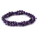 This is a Dakota Stones 6mm Amethyst Gemstone strand with A grade double heart faceted round beads in 15-16 inch strand.