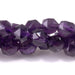 This is a Dakota Stones 6mm Amethyst Gemstone strand with A grade double heart faceted round beads in 15-16 inch strand.