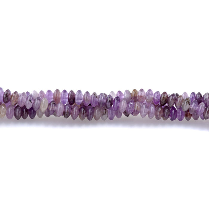 Amethyst 6x3mm Saucer Beads - 15-16 Inch