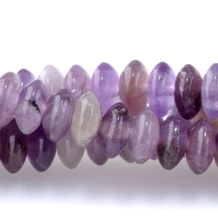 Amethyst 6x3mm Saucer Beads - 15-16 Inch