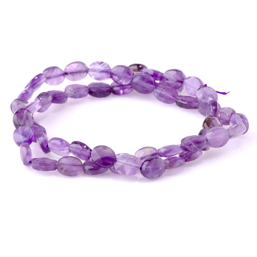 Amethyst 6x8mm Faceted Oval - 15-16 Inch