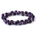 This is a Dakota Stones 8mm Amethyst Gemstone strand with A grade star cut faceted coin beads in 15-16 inch strand.