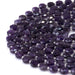 This is a Dakota Stones 8mm Amethyst Gemstone strand with A grade star cut faceted coin beads in 15-16 inch strand.