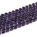 This is a Dakota Stones 8mm Amethyst Gemstone strand with A grade star cut faceted coin beads in 15-16 inch strand.