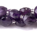 This is a Dakota Stones 8mm Amethyst Gemstone strand with A grade star cut faceted coin beads in 15-16 inch strand.