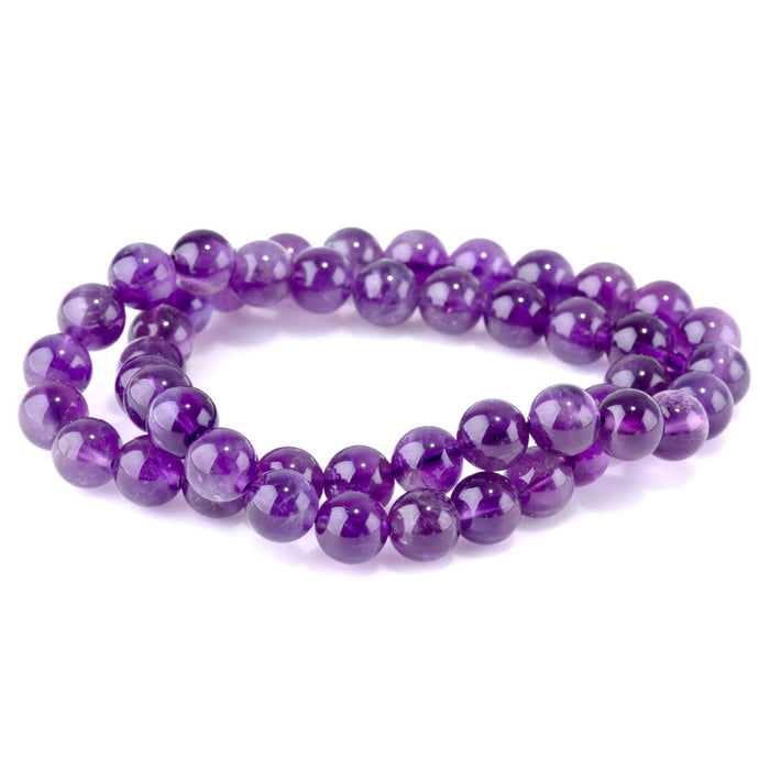 Amethyst 8mm Round 15-16 Inch