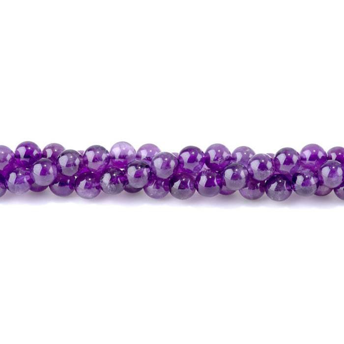 Amethyst 8mm Round 15-16 Inch