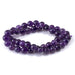 This is a Dakota Stones 8mm Amethyst Gemstone strand with A grade round beads in 15-16 inch strand.