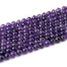 This is a Dakota Stones 8mm Amethyst Gemstone strand with A grade double heart faceted round beads in 15-16 inch strand.