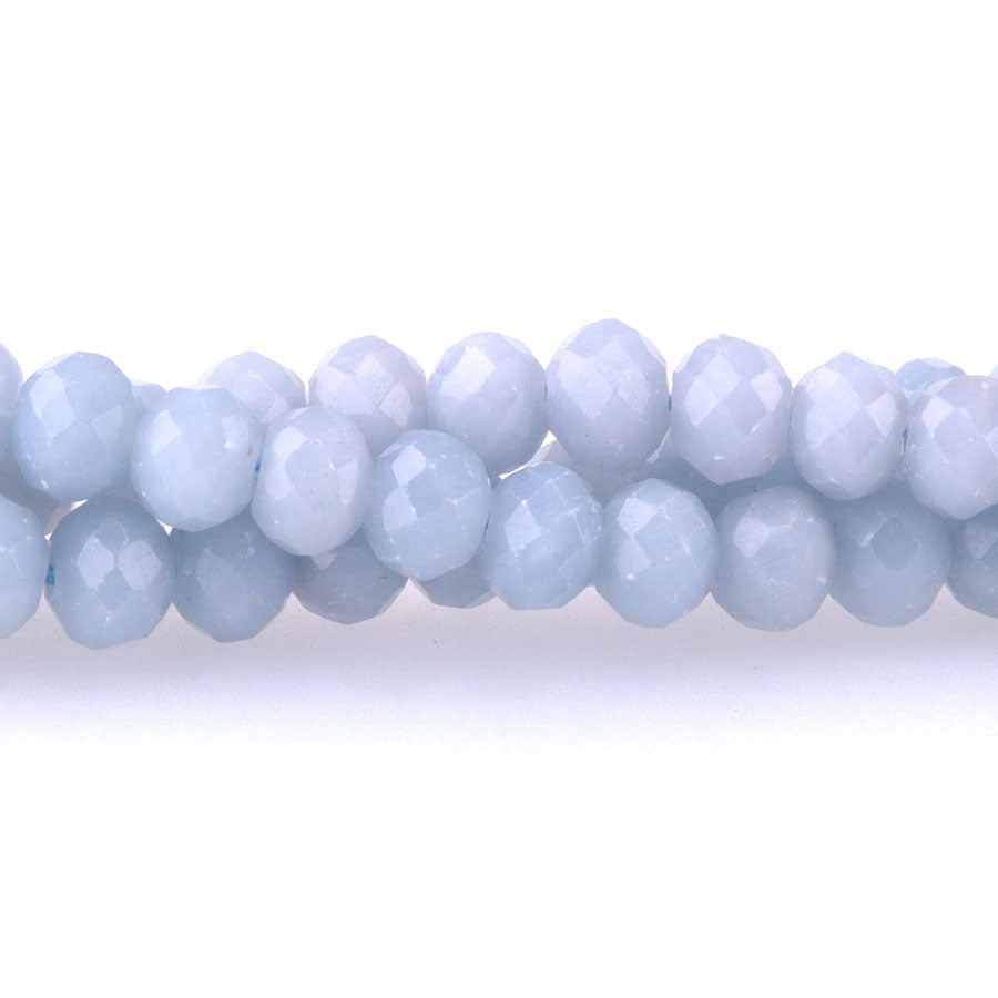 Angelite 4x6mm Faceted Rondelle - 15-16 Inch