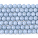 This is a Dakota Stones 8mm Angelite Gemstone strand with round beads in 15-16 inch strand.