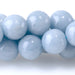 This is a Dakota Stones 8mm Angelite Gemstone strand with round beads in 15-16 inch strand.
