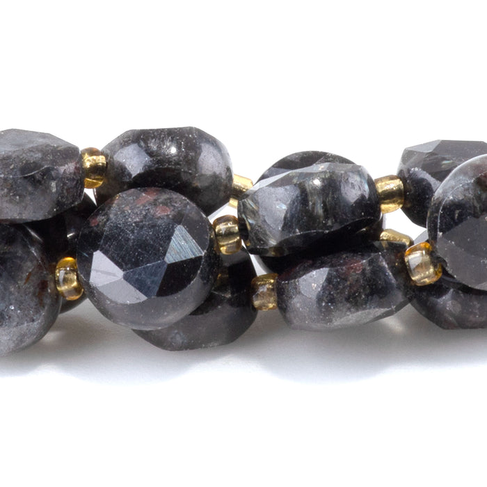 Astrophyllite 8mm Star Cut Coin - 15-16 Inch