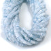 This is a Dakota Stones 2x4mm Aquamarine Gemstone strand with faceted rondelle beads in 15-16 inch strand.