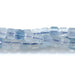 This is a Dakota Stones 3mm Aquamarine Gemstone strand with AAA grade table-cut cube beads in 15-16 inch strand.