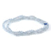 This is a Dakota Stones 3x4mm Aquamarine Gemstone strand with AAA grade faceted rondelle beads in 15-16 inch strand.