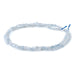 This is a Dakota Stones 4mm Aquamarine Gemstone strand with A grade faceted coin beads in 15-16 inch strand.