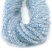 This is a Dakota Stones 4mm Aquamarine Gemstone strand with AAA grade round beads in 15-16 inch strand.