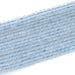 This is a Dakota Stones 4mm Aquamarine Gemstone strand with AAA grade round beads in 15-16 inch strand.