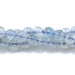 This is a Dakota Stones 4mm Aquamarine Gemstone strand with natural AAA grade faceted round beads in 15-16 inch strand.