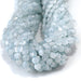 This is a Dakota Stones 6mm Aquamarine Gemstone strand with A grade faceted coin beads in 15-16 inch strand.