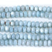 This is a Dakota Stones 8mm Fdc Aquamarine Diamond Cut Large Gemstone strand with faceted rondelle beads in 8 inch strand.
