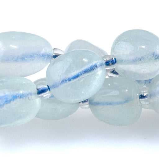 This is a Dakota Stones Aquamarine tumble from the Dakota Stones collection.