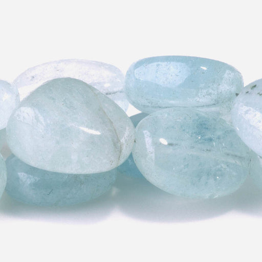 This is a Dakota Stones Aquamarine Flat tumble from the Dakota Stones collection.