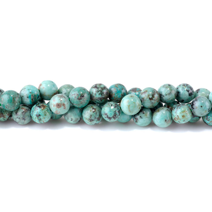 African Turquoise 10mm Round AAA Grade - 15-16 Inch