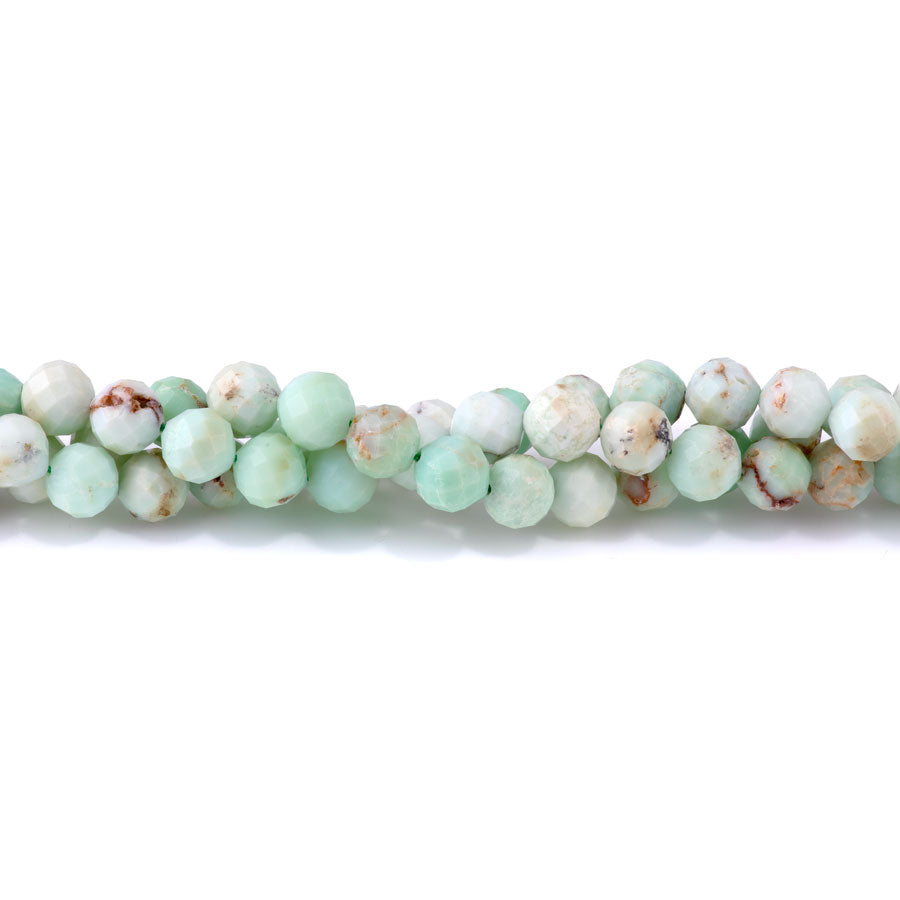 Australian Green Opal 10mm Round Faceted - 15-16 Inch