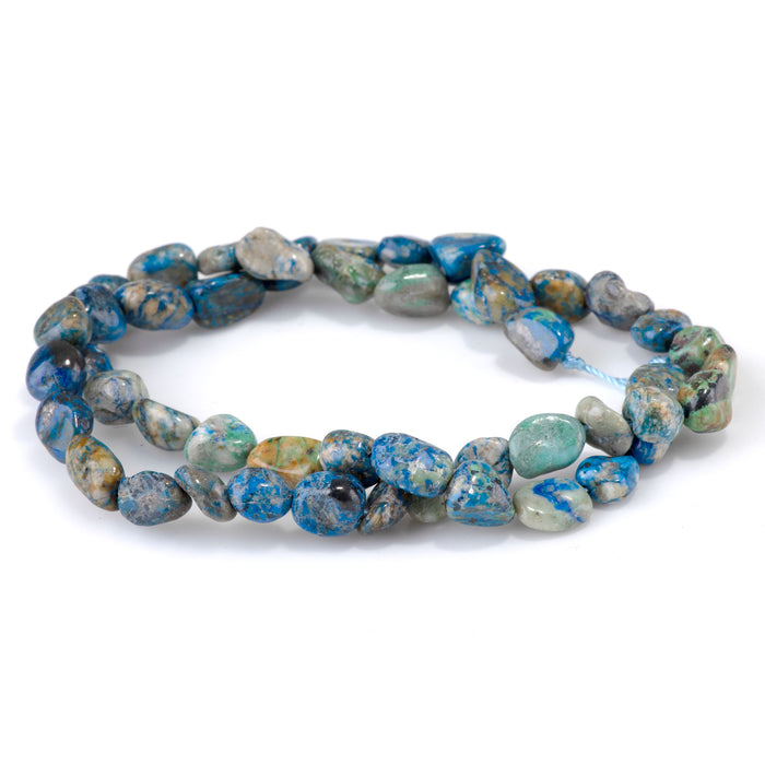 Azurite 7x9-8x10mm Pebble - 15-16 Inch