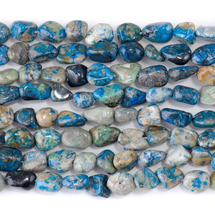 Azurite 7x9-8x10mm Pebble - 15-16 Inch