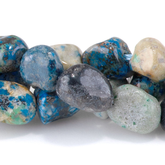 Azurite 7x9-8x10mm Pebble - 15-16 Inch