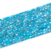 This is a Dakota Stones 3mm Blue Apatite Gemstone strand with A grade table-cut cube beads in 15-16 inch strand.