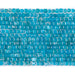 This is a Dakota Stones 3mm Blue Apatite Gemstone strand with A grade table-cut cube beads in 15-16 inch strand.