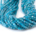 This is a Dakota Stones 4mm Blue Apatite Gemstone strand with table-cut cube beads in 15-16 inch strand.