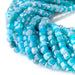 This is a Dakota Stones 4mm Blue Apatite Gemstone strand with table-cut cube beads in 15-16 inch strand.