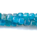 This is a Dakota Stones 4mm Blue Apatite Gemstone strand with table-cut cube beads in 15-16 inch strand.