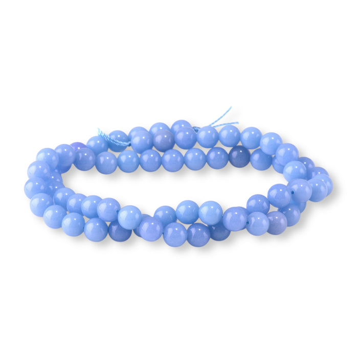 Blue Aragonite 6mm Round - 15-16 Inch LIMITED EDITION