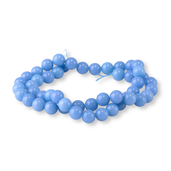 Blue Aragonite 8mm Round - 15-16 Inch LIMITED EDITION
