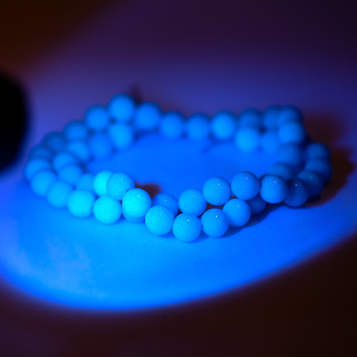 Blue Aragonite 8mm Round - 15-16 Inch LIMITED EDITION