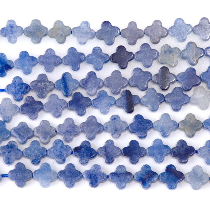Blue Aventurine 8mm Cross - 15-16 Inch