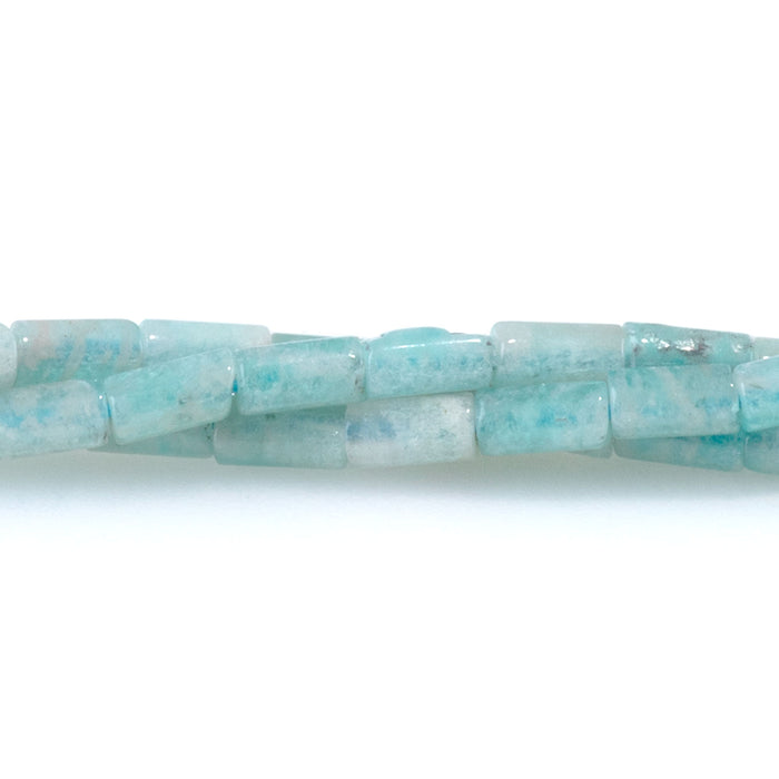Brazilian Amazonite 2x4mm Tube - 15-16 Inch
