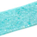This is a Dakota Stones 4mm Brazilian Amazonite Gemstone strand with natural A grade table-cut cube beads in 15-16 inch strand.